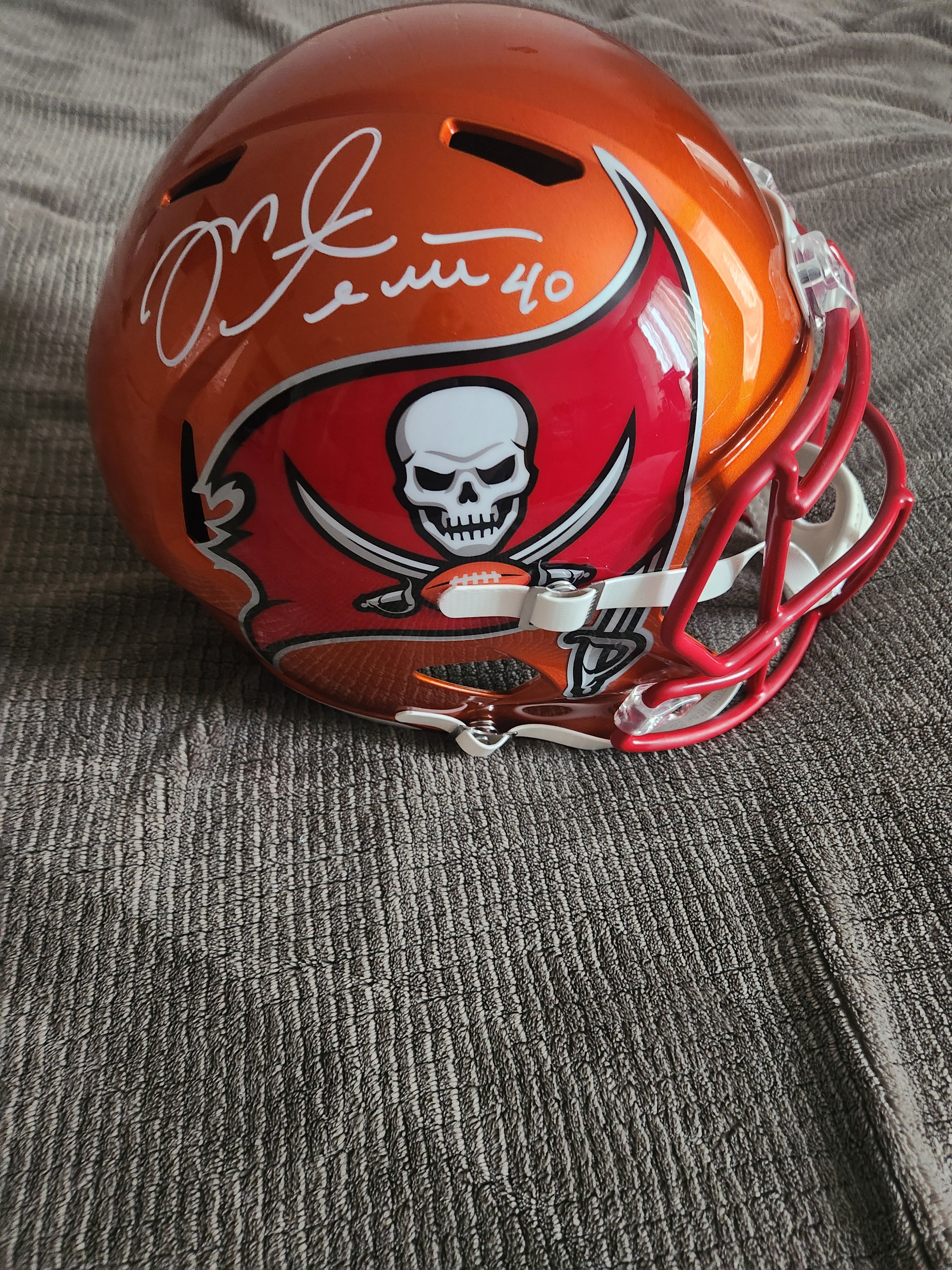 Mike Alstott Flash Bucs Replica Helmet