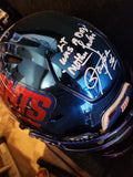 Lawrence Taylor Chrome Helmet with Major Inscription