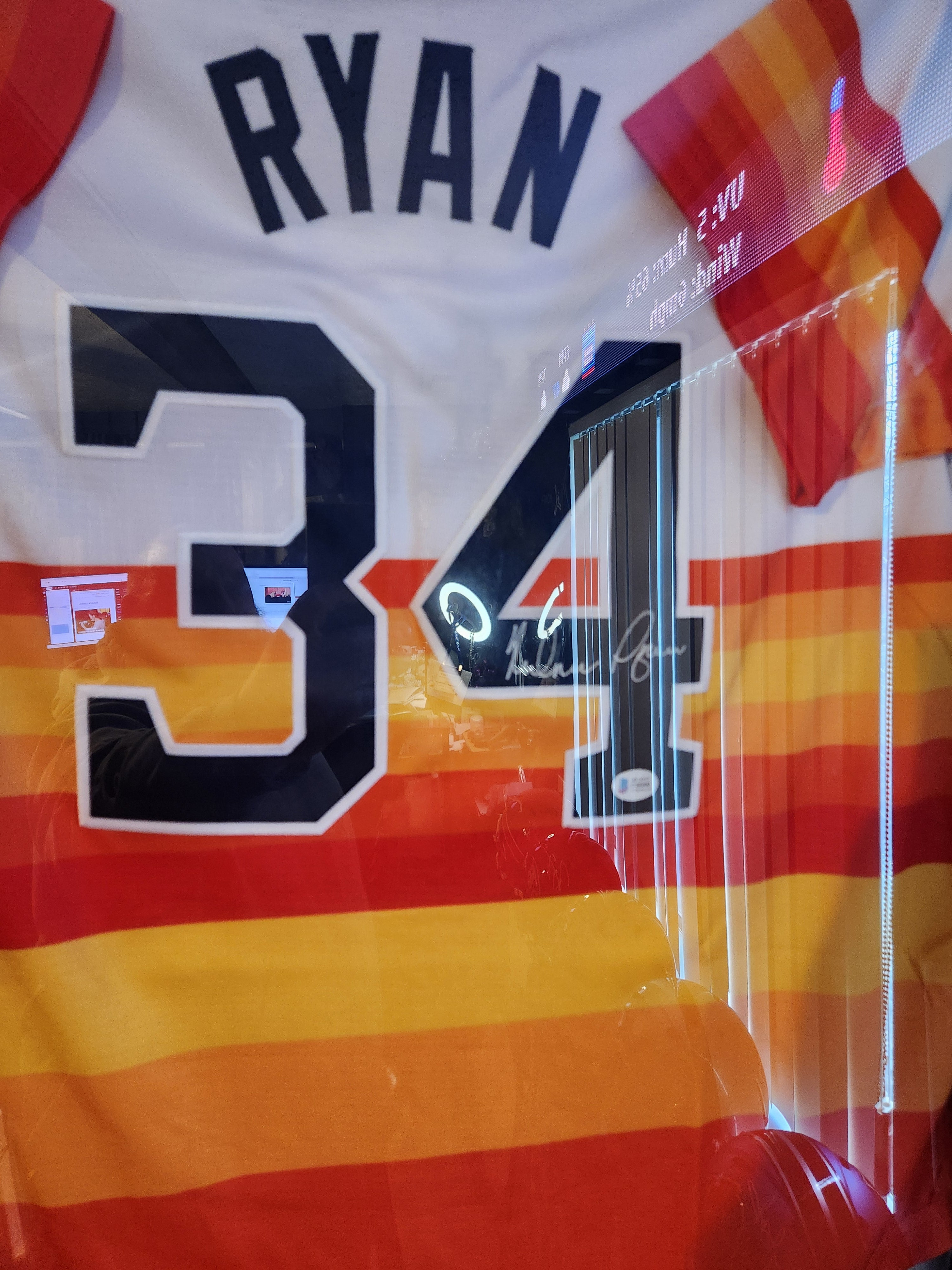 Nolan Ryan Houston Astros Sherbet Jersey – Autographed