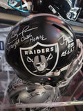 Randy Moss & Jerry Rice Dual-Signed Replica Helmet with Major Inscription
