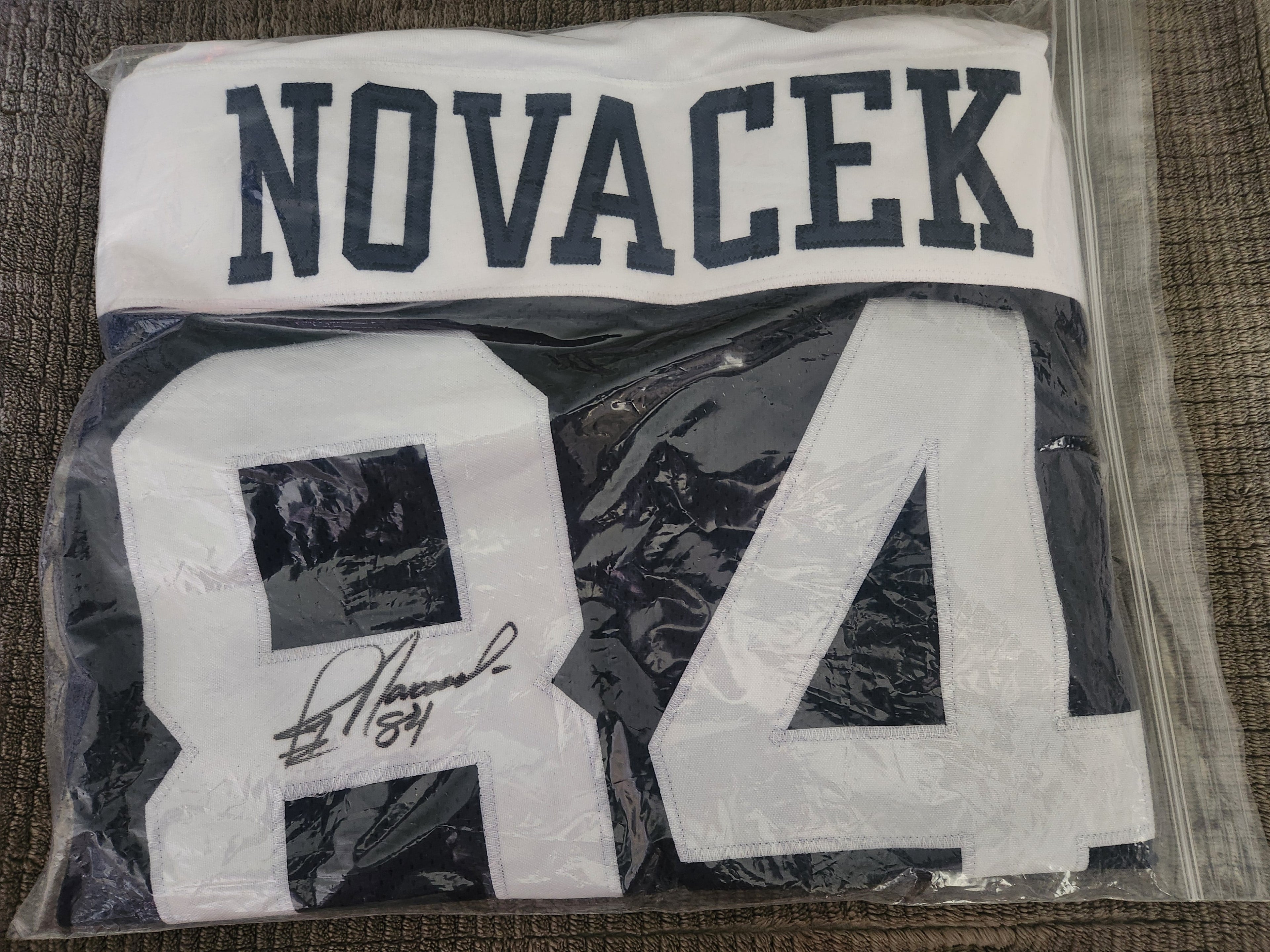 Jay Novacek Autographed Dallas Cowboys Throwback Alternate Jersey – Beckett Certified