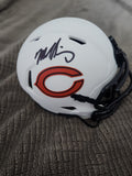 Mike Singletary Autographed Chicago Bears Lunar Mini Helmet – Beckett Certified