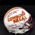 Santana Moss Autographed "Cowboy Killer" Mini Helmet – "Dallas Sucks" Inscription – Beckett Certified | Washington Redskins